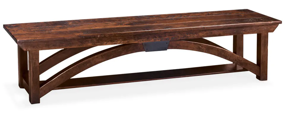 Simply Amish ECTRB-12D-W-10 B&O Railroad Trestle Bridge Dining Bench, 72" w/ Wood Seat Simply Amish ECTRB-12D-W-10 B&O Railroad Trestle Bridge Dining Bench, 72" w/ Wood Seat
