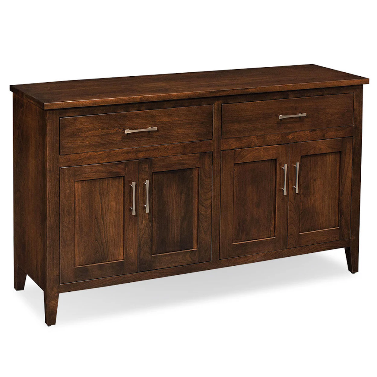 Simply Amish ESCRA-G28D Crawford Buffet with Legs,72"w  - Features one adjustable shelf on each side