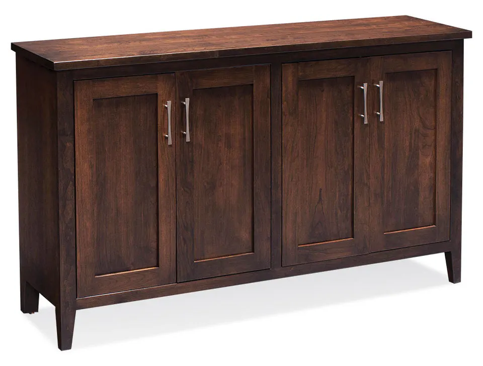 Simply Amish ESCRA-G28C Crawford Credenza with Legs, 60"w - Features one adjustable shelf on each side Simply Amish ESCRA-G28C Crawford Credenza with Legs, 60"w - Features one adjustable shelf on each side