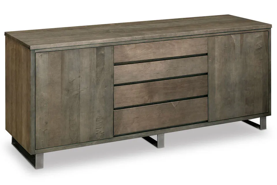 Simply Amish ESIRN-G27C-C Ironwood Buffet, 60" w/ Gunmetal Base Simply Amish ESIRN-G27C-C Ironwood Buffet, 60" w/ Gunmetal Base