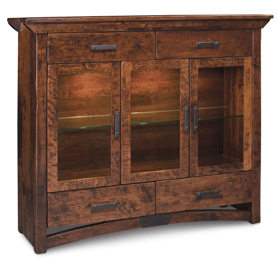 Simply Amish ESTRB-E14- B&O Railroad Trestle Bridge 3-Door Dining Cabinet Simply Amish ESTRB-E14- B&O Railroad Trestle Bridge 3-Door Dining Cabinet