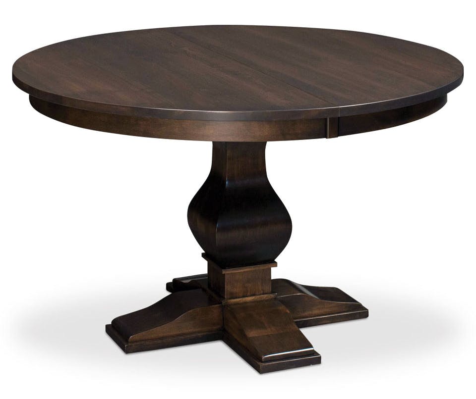 Simply Amish ETCRA-F06D34-2 Crawford Single Pedestal Table Simply Amish ETCRA-F06D34-2 Crawford Single Pedestal Table