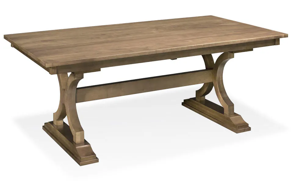 Simply Amish ETHAP-H01D15-B Hamptons Trestle Table - 1" Thick Topat Hickory Park Furniture Simply Amish ETHAP-H01D15-B Hamptons Trestle Table - 1" Thick Topat Hickory Park Furniture
