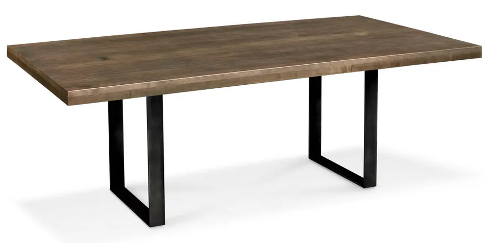 Simply Amish ETIRN-H01D29A-B Ironwood Trestle Table w/ Black Base Simply Amish ETIRN-H01D29A-B Ironwood Trestle Table w/ Black Base
