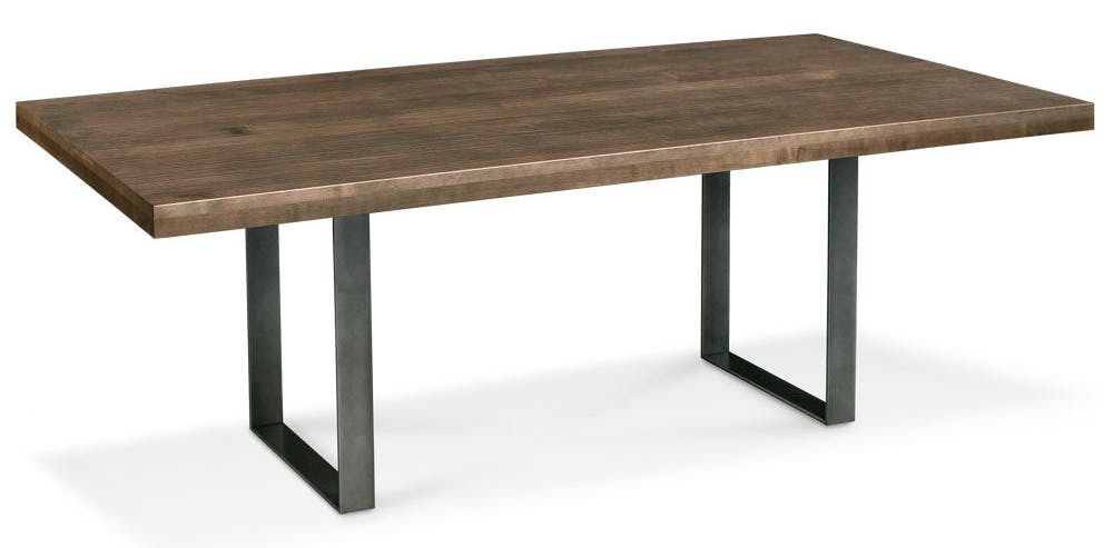 Simply Amish ETIRN-H01D29A-B Ironwood Trestle Table w/ Black Base Simply Amish ETIRN-H01D29A-B Ironwood Trestle Table w/ Black Base