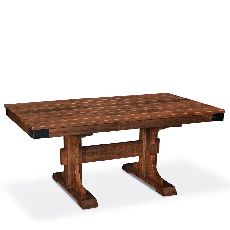 Simply Amish ETMOK-I01D30-B Montauk Trestle II Table