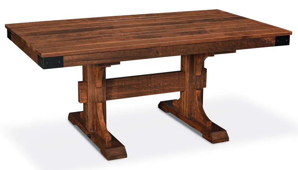 Simply Amish ETMOK-I01D14-S Montauk Trestle II Table Simply Amish ETMOK-I01D14-S Montauk Trestle II Table