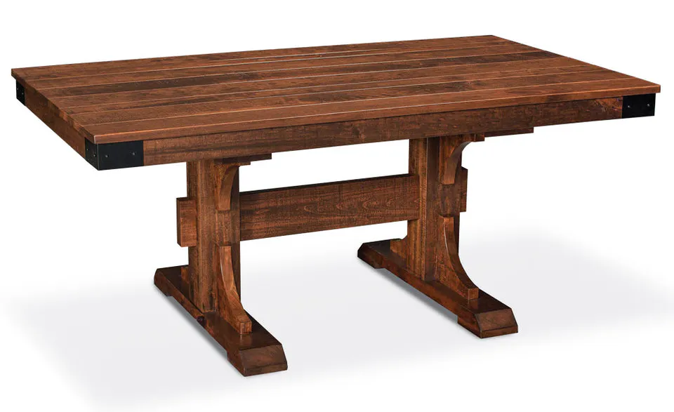 Simply Amish ETMOK-I01D14-S Montauk Trestle II Table Simply Amish ETMOK-I01D14-S Montauk Trestle II Table