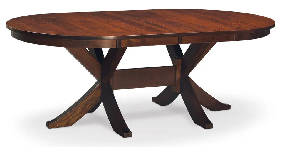 Simply Amish ETPAR-G11D29-S Parkdale Double Pedestal Table, 84" w/ Solid Top Simply Amish ETPAR-G11D29-S Parkdale Double Pedestal Table, 84" w/ Solid Top