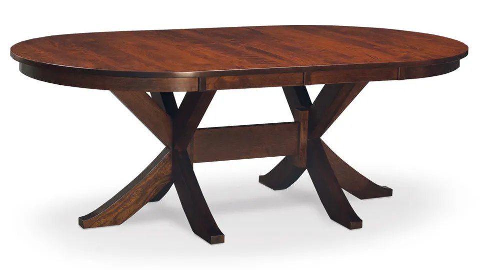 Simply Amish ETPAR-G11D29-S Parkdale Double Pedestal Table, 84" w/ Solid Top Simply Amish ETPAR-G11D29-S Parkdale Double Pedestal Table, 84" w/ Solid Top