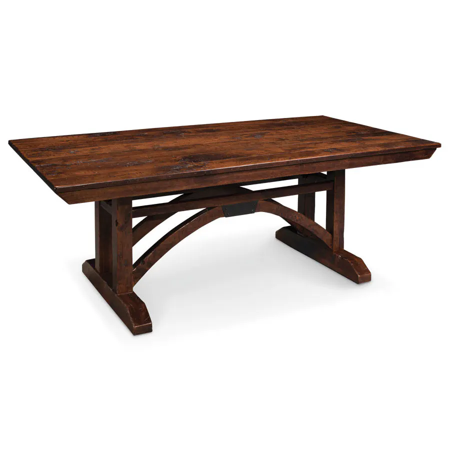 Simply Amish ETTRB-H14D18 B&O Railroad Trestle Bridge Trestle Table