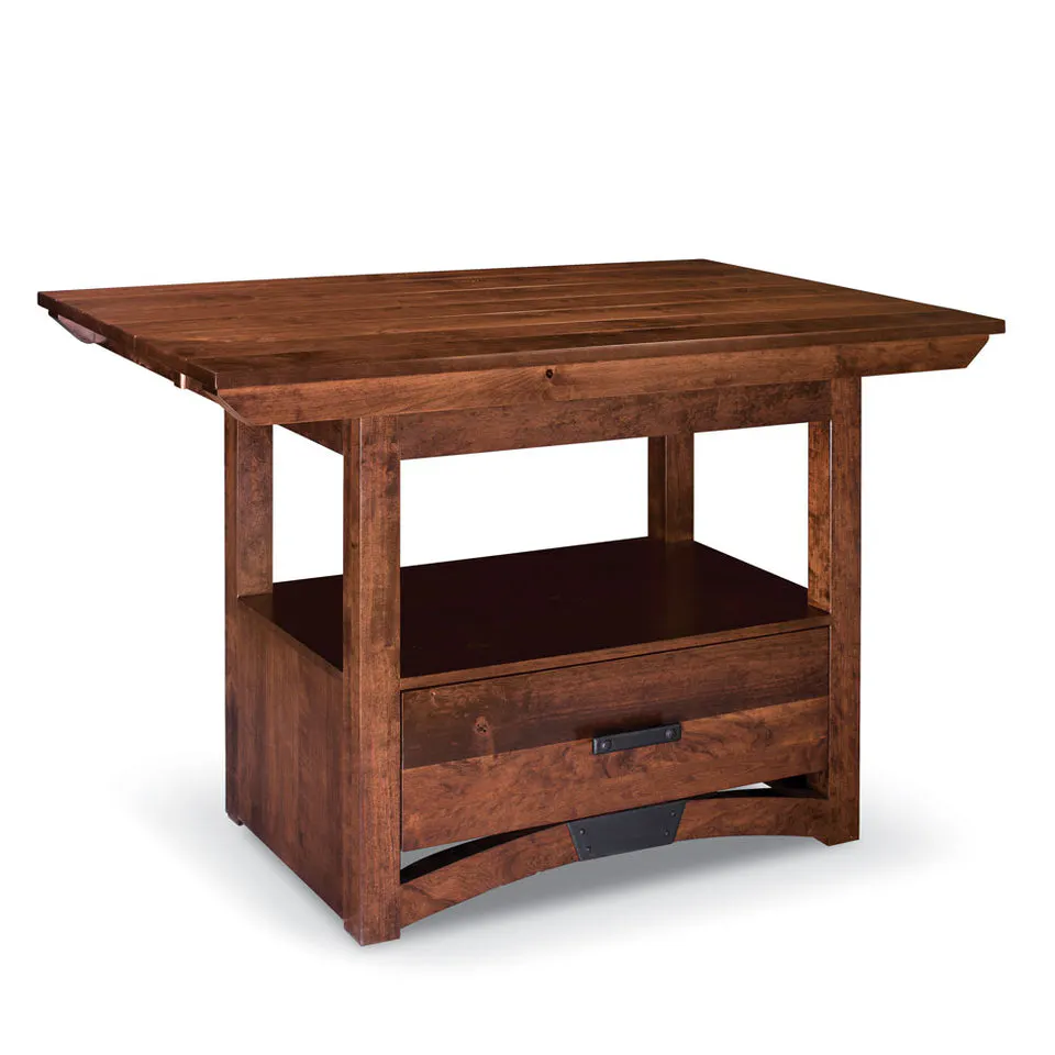 Simply Amish ETTRB-O14D31O B&O Railroad Trestle Bridge Island Table
