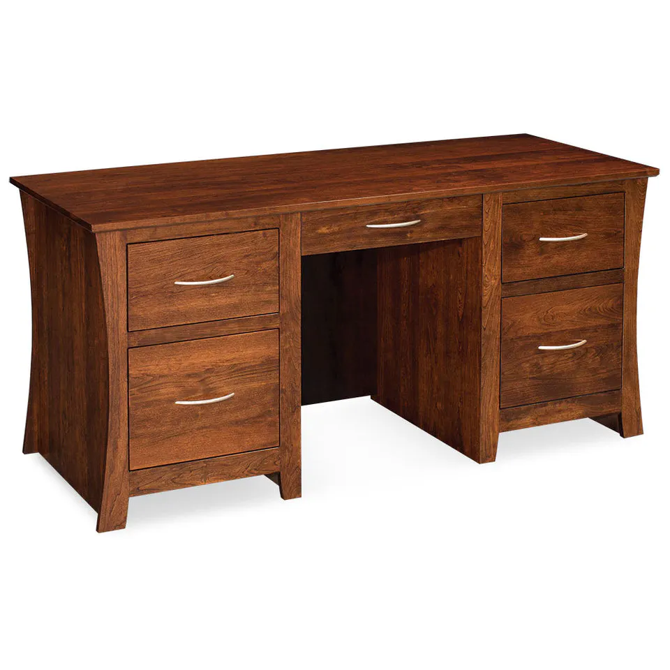 Simply Amish WDGAR-02B1 Garrett Executive Desk, 62″