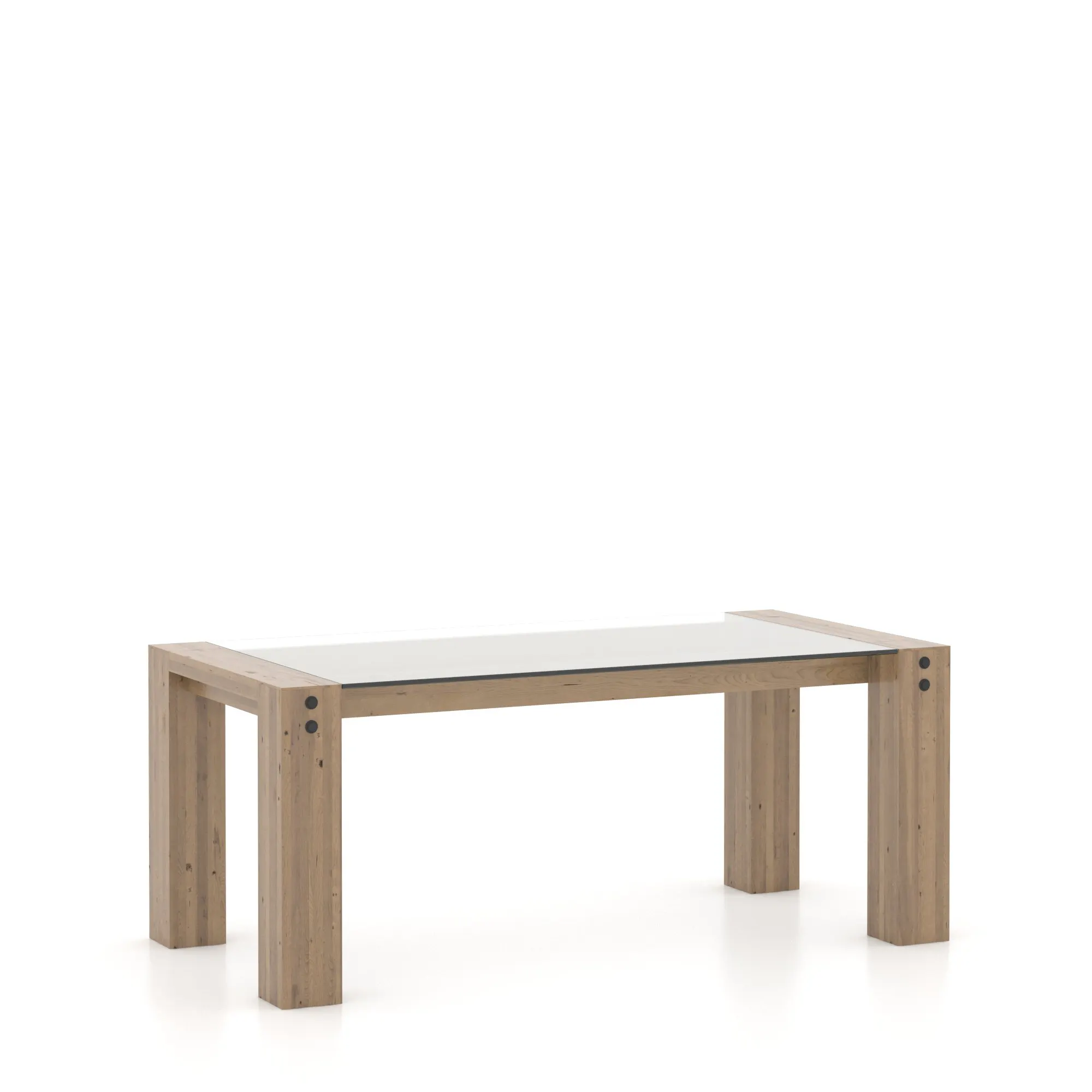 Canadel Casual Dining GRE03672CL25RLNNF Rectangular Glass Table