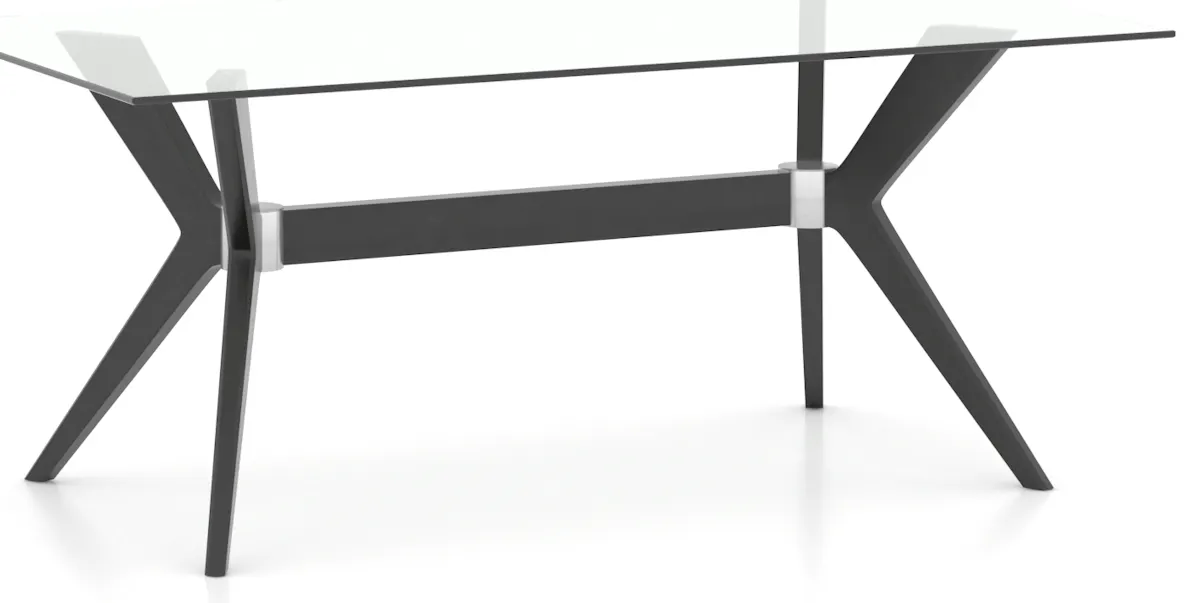 Canadel Casual Dining GRE04072CL05MDPNF Rectangular Glass Table Canadel Casual Dining GRE04072CL05MDPNF Rectangular Glass Table