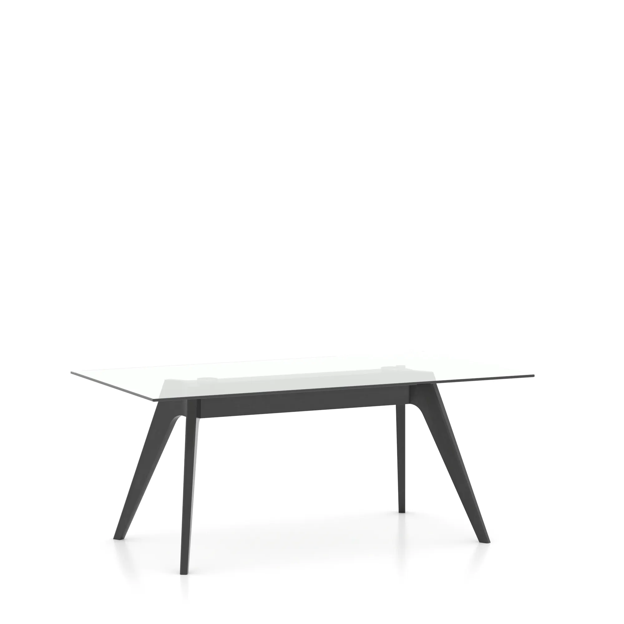 Canadel Casual Dining GRE04072CL05MDQNF Rectangular Glass Table