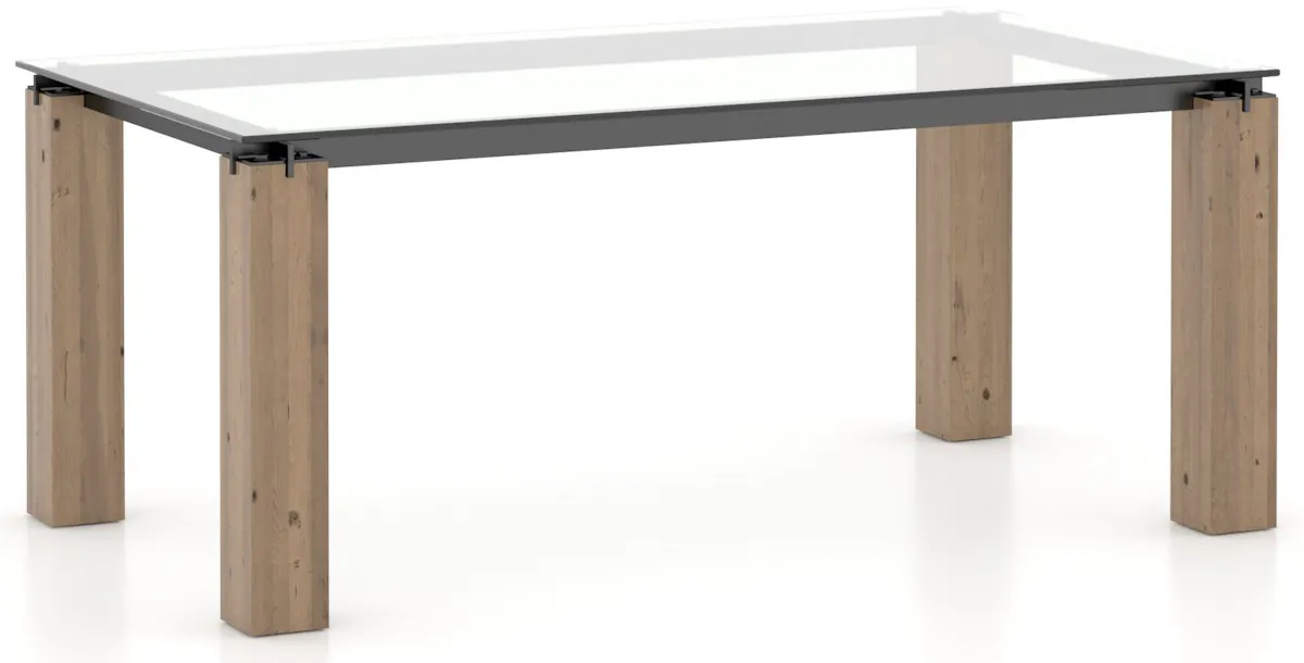 Canadel Casual Dining GRE04072CL25RLENF Rectangular Glass Table Canadel Casual Dining GRE04072CL25RLENF Rectangular Glass Table