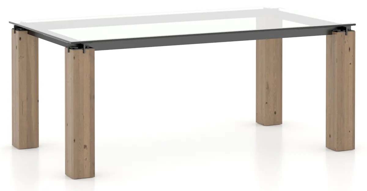 Canadel Casual Dining GRE04072CL25RLENF Rectangular Glass Table Canadel Casual Dining GRE04072CL25RLENF Rectangular Glass Table