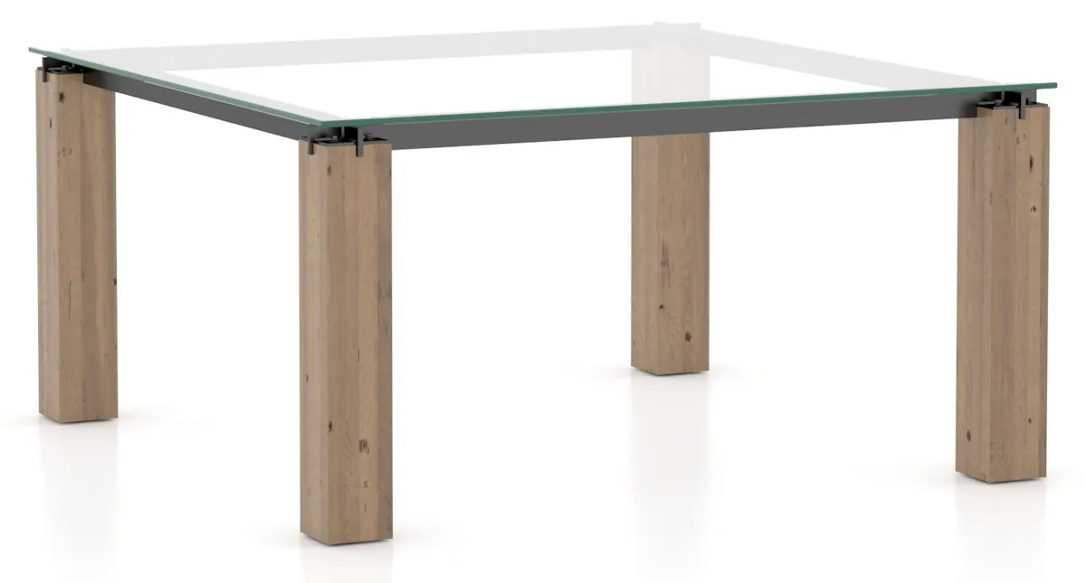 Canadel Casual Dining GSQ06060CL25RLENF Square Glass Table Canadel Casual Dining GSQ06060CL25RLENF Square Glass Table