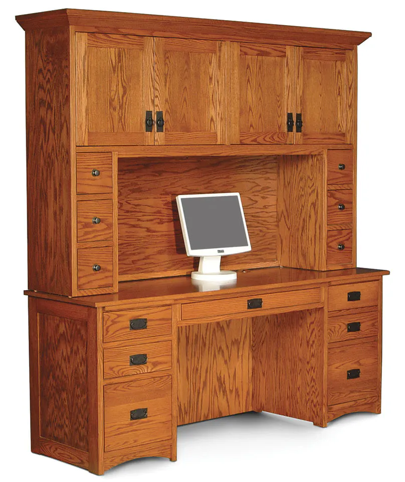 Simply Amish WDPMS-05B Prairie Mission Computer Credenza, Medium Simply Amish WDPMS-05B Prairie Mission Computer Credenza, Medium