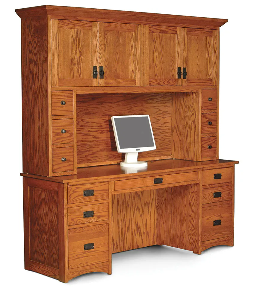 Simply Amish WDPMS-05B Prairie Mission Computer Credenza, Medium Simply Amish WDPMS-05B Prairie Mission Computer Credenza, Medium