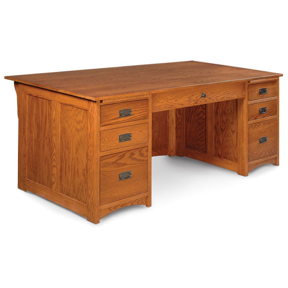 Simply Amish GW2035D Prairie Mission Executive Desk, 62″