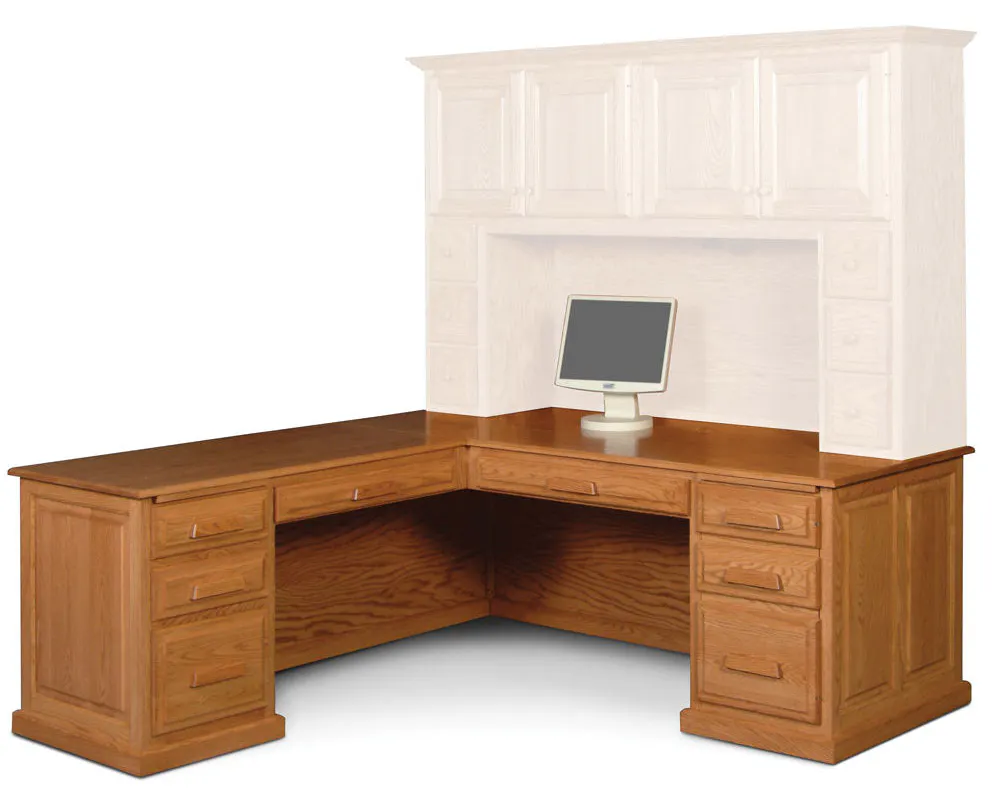 Simply Amish GWCP7578L-L Classic L-Shape Desk Simply Amish GWCP7578L-L Classic L-Shape Desk