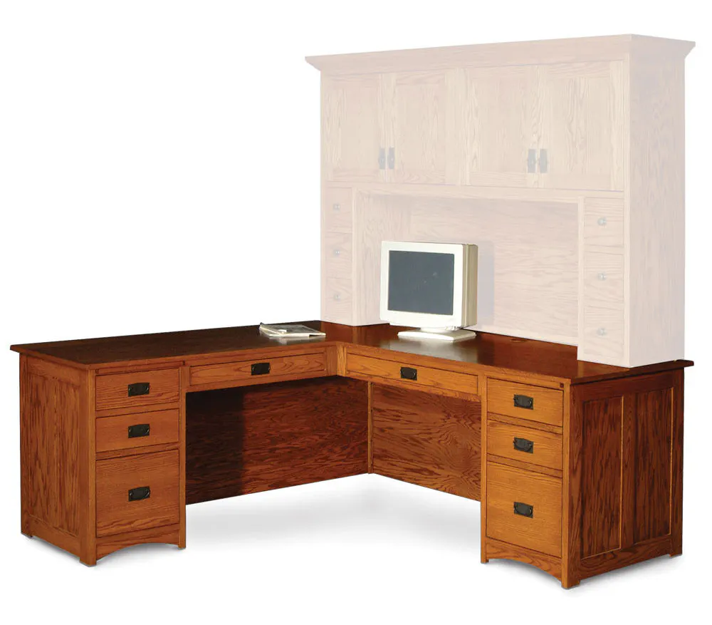 Simply Amish GWPP7578L-L Prairie Mission L-Shape Desk Simply Amish GWPP7578L-L Prairie Mission L-Shape Desk