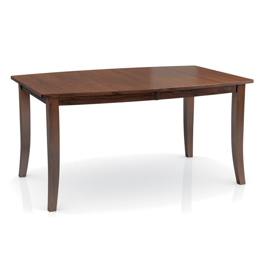 Simply Amish ITLF2-J01K14B Loft II Boat Table – Features one 18” leaf & Small Roundover Edge