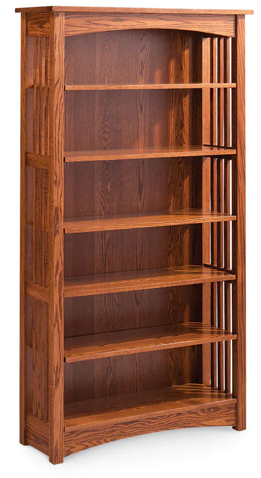 Simply Amish IWMBC4 Mission Open Bookcase w/ 4 Adjustable Shelves Simply Amish IWMBC4 Mission Open Bookcase w/ 4 Adjustable Shelves