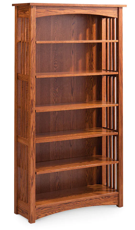 Simply Amish IWMBC4 Mission Open Bookcase w/ 4 Adjustable Shelves Simply Amish IWMBC4 Mission Open Bookcase w/ 4 Adjustable Shelves