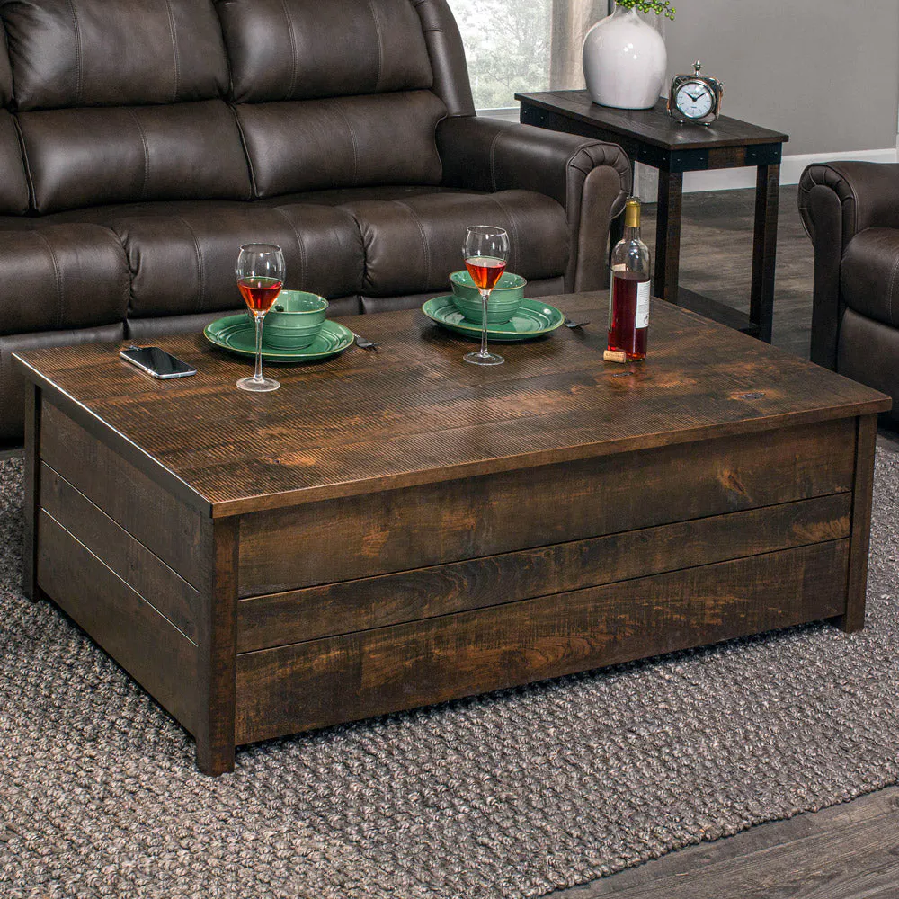 Simply Amish XK02-LOGRE-25C4A Greenville Incognito Coffee Table Express Simply Amish XK02-LOGRE-25C4A Greenville Incognito Coffee Table Express