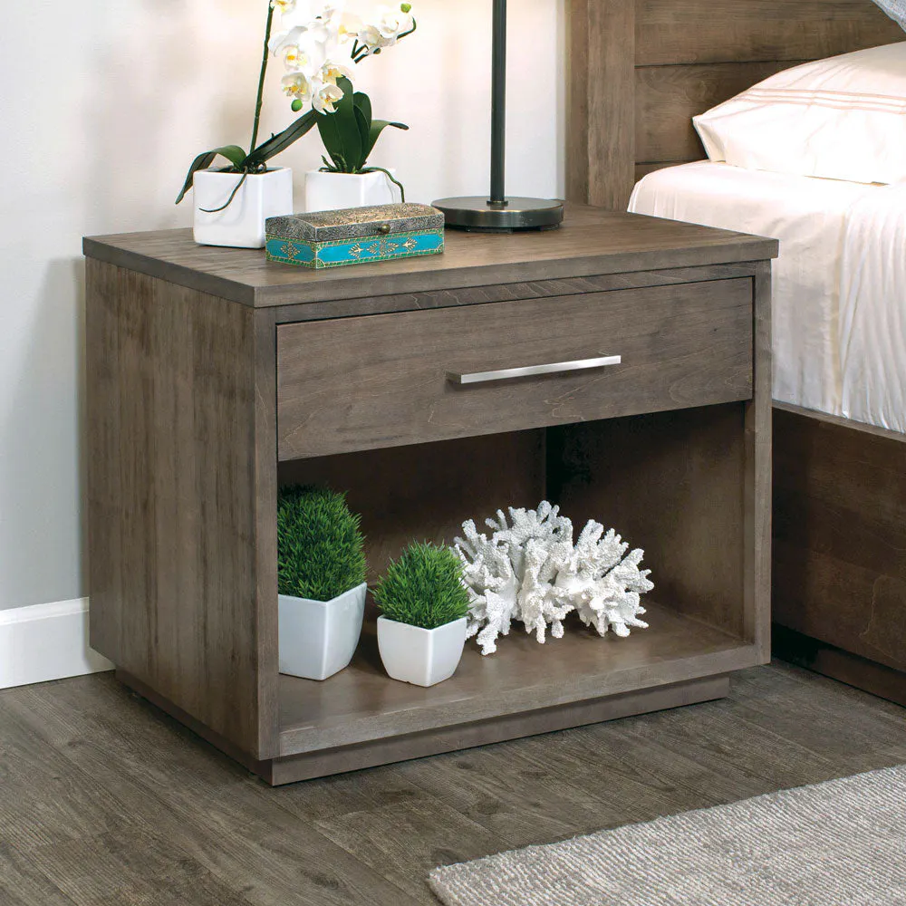 Simply Amish SNIRN-09A4 Ironwood Nightstand with Openingat Hickory Park Furniture Simply Amish SNIRN-09A4 Ironwood Nightstand with Openingat Hickory Park Furniture