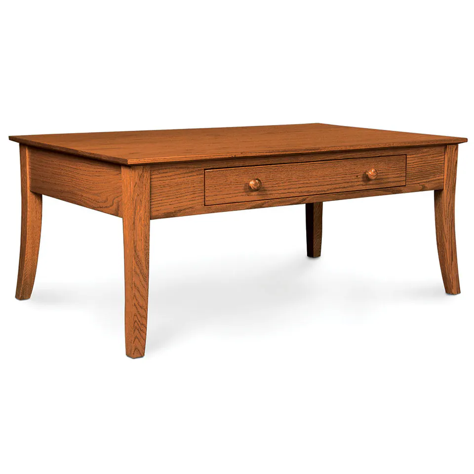 Simply Amish JFCSCT-LT Loft Leg 1-Drawer Coffee Table, Lift Top