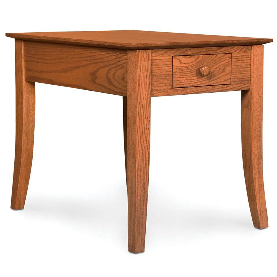 Simply Amish JFCSLT Loft Leg 1-Drawer End Table, 20″