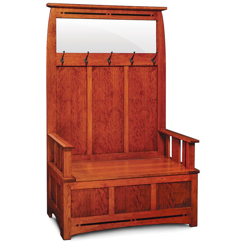 Simply Amish KAHBA48 Aspen Hall Bench with Inlay