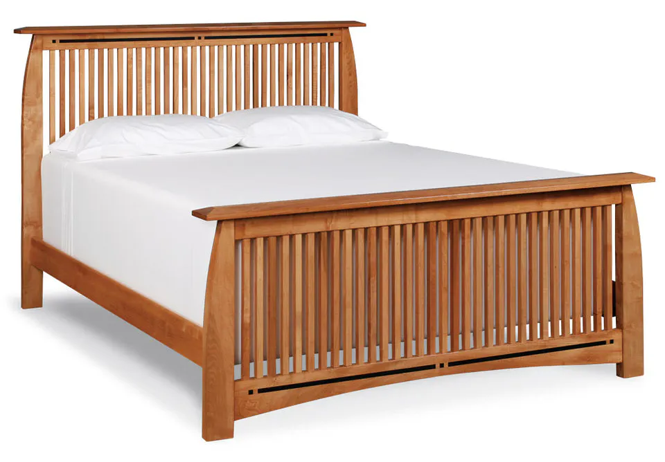 Simply Amish SBASP-10B1 Aspen Slat CA King Bed with Inlay Simply Amish SBASP-10B1 Aspen Slat CA King Bed with Inlay