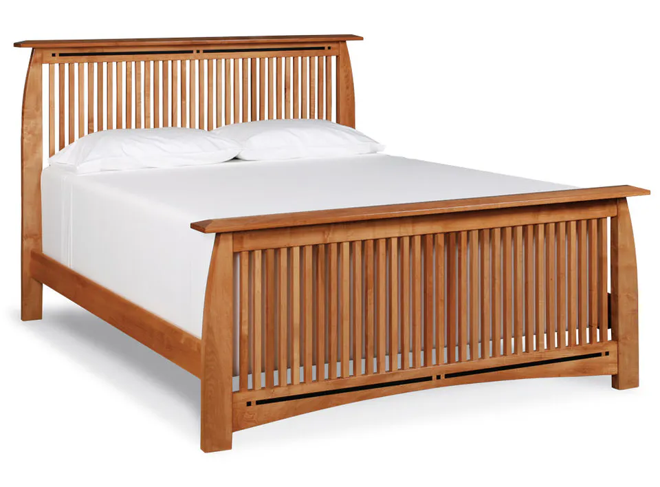 Simply Amish SBASP-10B1 Aspen Slat CA King Bed with Inlay Simply Amish SBASP-10B1 Aspen Slat CA King Bed with Inlay