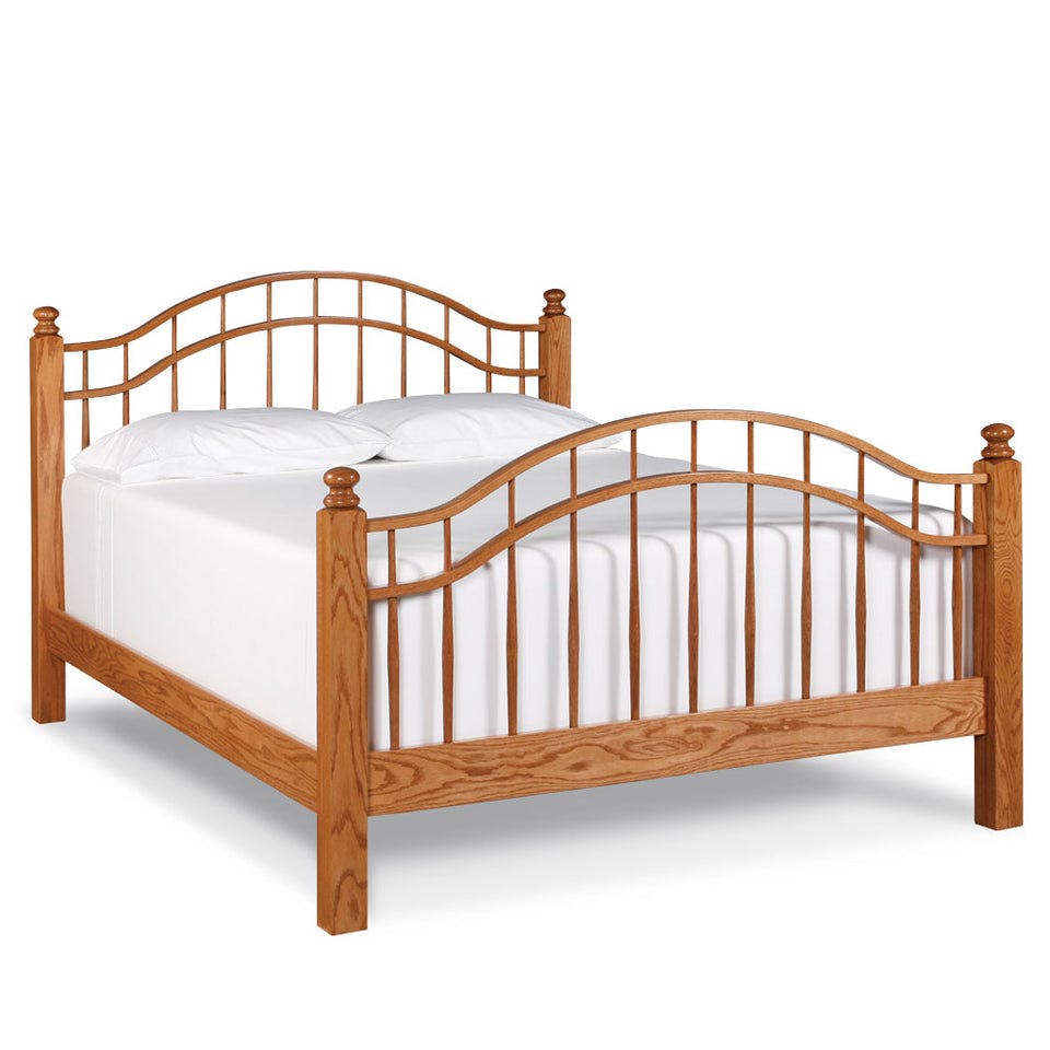 Simply Amish SBDBB-10B5 Classic Double Bow Twin Bed