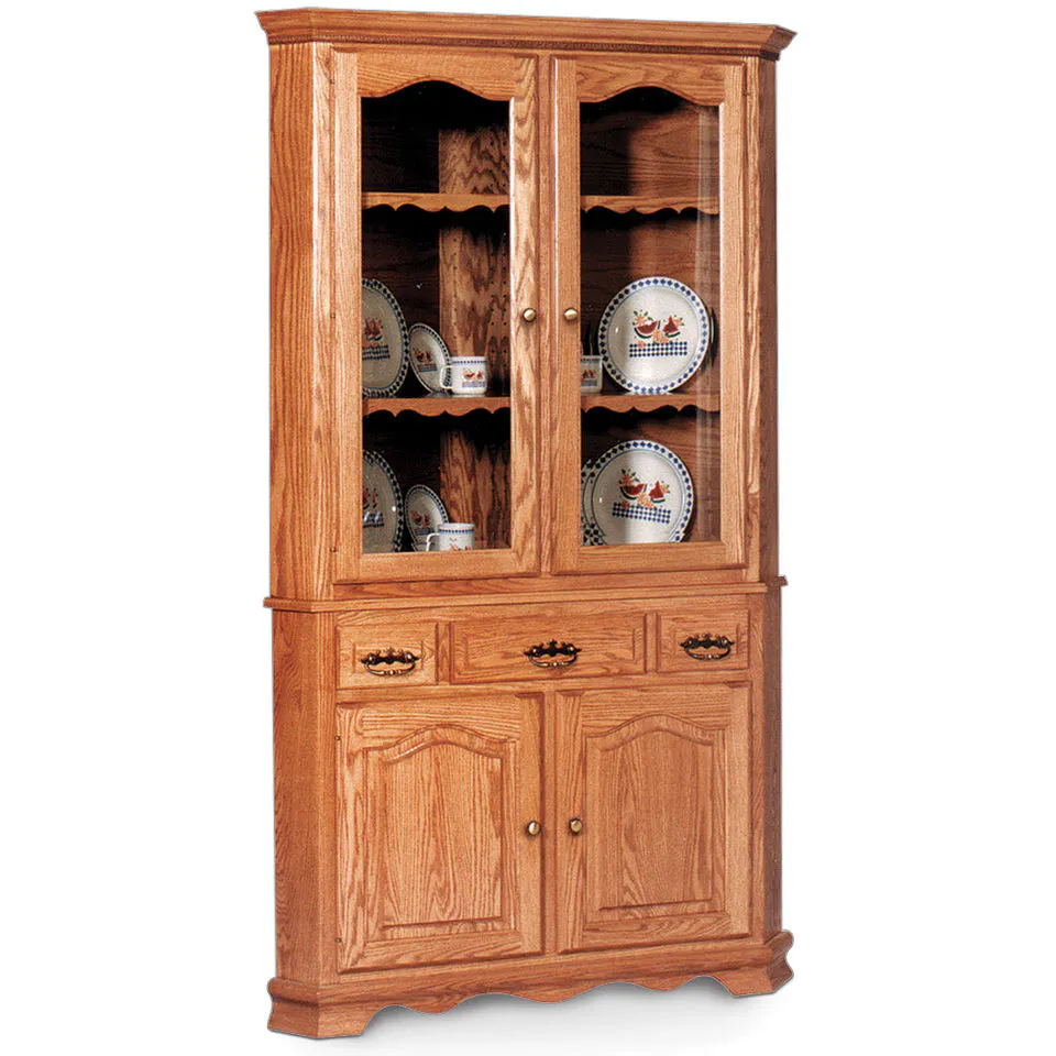Simply Amish ESCLA-S02/ESCLA-B02A Classic Closed Corner Hutch, 33 3/4″