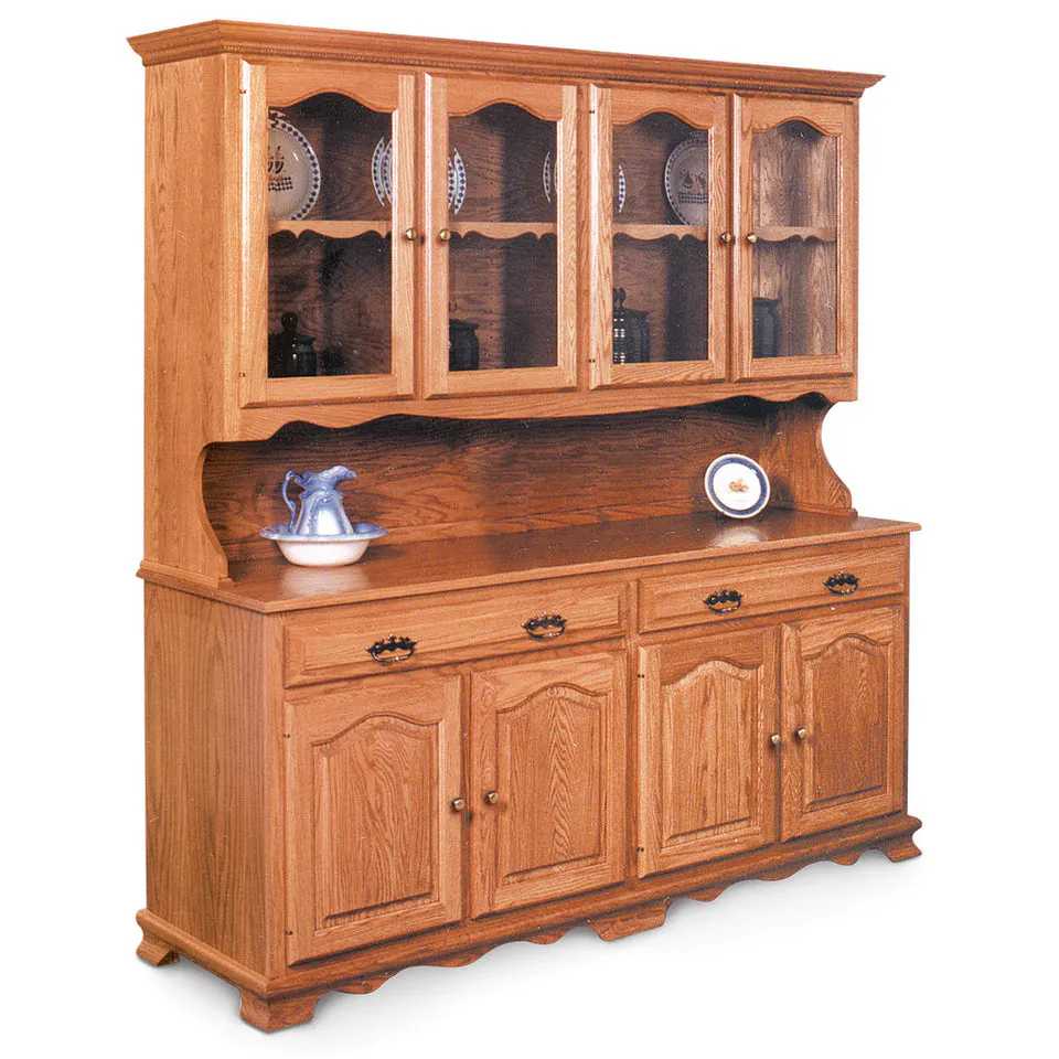 Simply Amish ESCLA-L07/ESCLA-C04B Classic Open Hutch, 75.5″