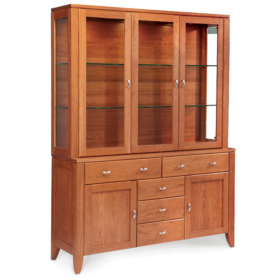 Simply Amish ESJUS-K02/ESJUS-A03E Justine Closed Hutch, Large Seat Height