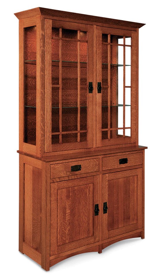 Simply Amish ESPMS-J13/ESPMS-C02B Prairie Mission Closed Hutch, 42" Simply Amish ESPMS-J13/ESPMS-C02B Prairie Mission Closed Hutch, 42"