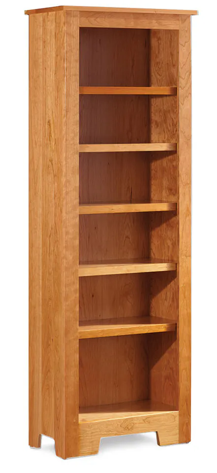 Simply Amish KCSBC-NOPN-2465 Shaker Narrow Bookcase w/ 4 Adjustable Shelves Simply Amish KCSBC-NOPN-2465 Shaker Narrow Bookcase w/ 4 Adjustable Shelves