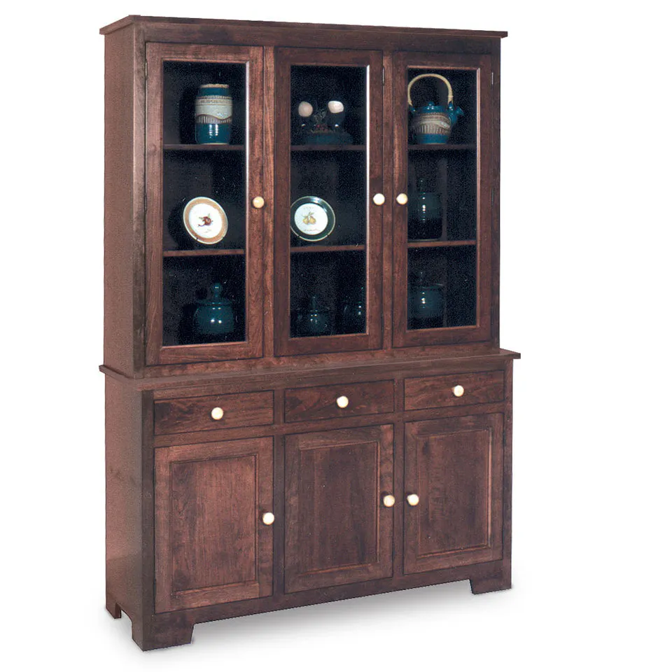 Simply Amish ESSKR-K06/ESSKR-C03B Shaker Closed Hutch, 61.5″