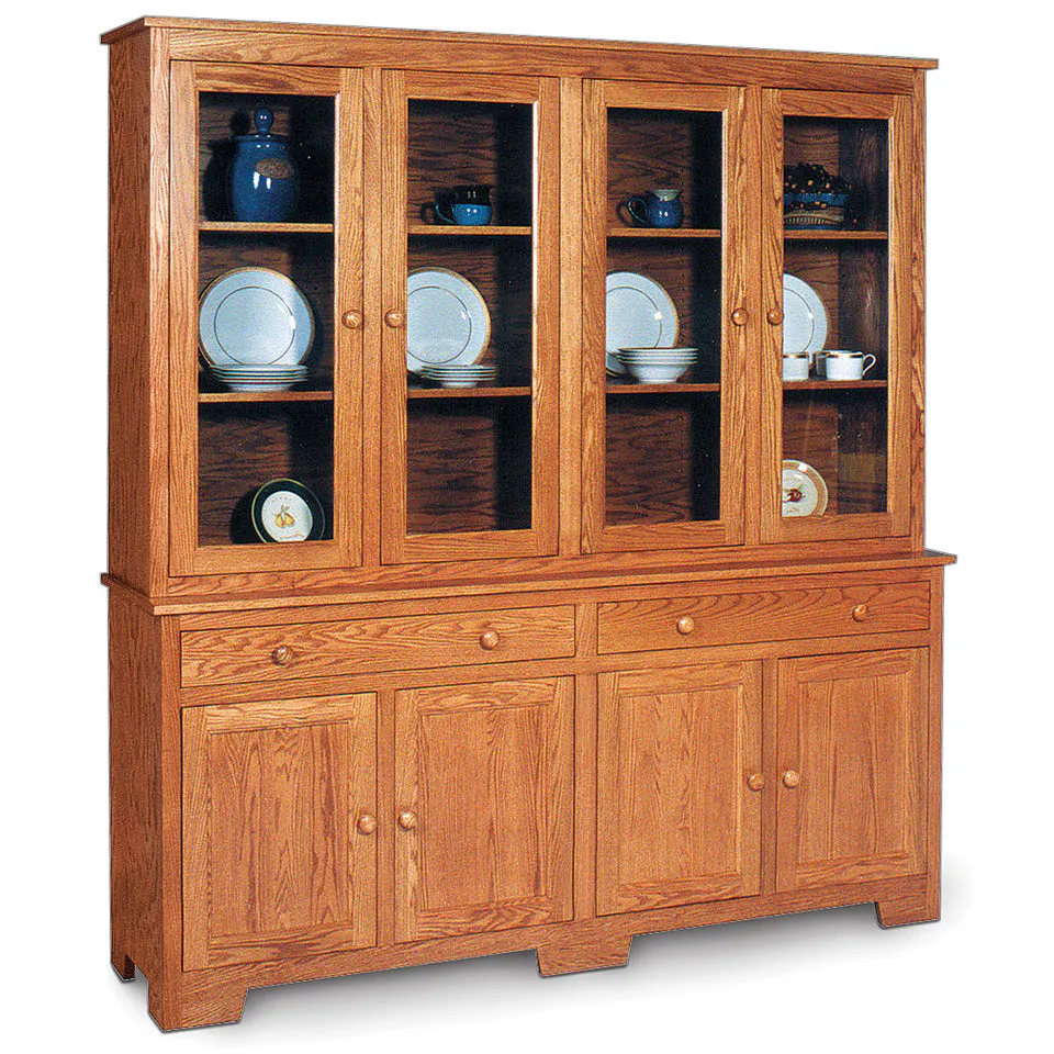 Simply Amish ESSKR-L06/ESSKR-C04B Shaker Closed Hutch, 73.5″