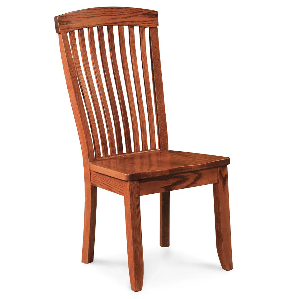 Simply Amish KSJSC-L Justine Side Chair w/ Leather Cushion Seat