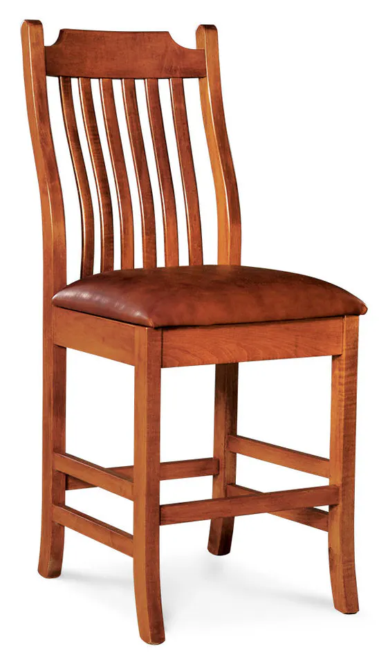 Simply Amish KSUBSS24-W Urbandale Stationary Barstool w/ Wood Seat Simply Amish KSUBSS24-W Urbandale Stationary Barstool w/ Wood Seat