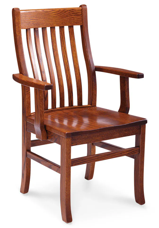 Simply Amish KSUIIAC-4-F Urbandale II Arm Chair with Lower Back, Fabric Cushion Seat Simply Amish KSUIIAC-4-F Urbandale II Arm Chair with Lower Back, Fabric Cushion Seat