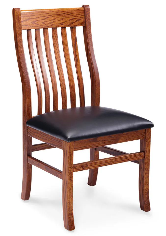 Simply Amish KSUIISC-4-L Urbandale II Side Chair with Lower Back, Leather Cushion Seat Simply Amish KSUIISC-4-L Urbandale II Side Chair with Lower Back, Leather Cushion Seat